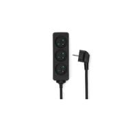 Rallonge multiprise Nedis 3 voies 1,5 m Type E 16 A 3680 W Noir