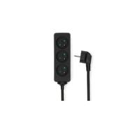 Rallonge multiprise Nedis 3 voies 1,5 m Type E 16 A 3680 W Noir