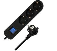 Rallonge multiprise - REV - 0014340510 - 3 prises 45° - Câble 5 m - 3500 W