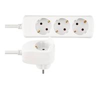 Rallonge multiprise - REV - Powersplit - 4 prises - 2m - Blanc