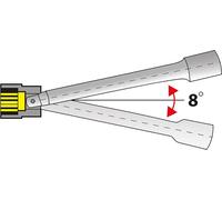 Rallonge, pivotante, 10 mm (3/8") : 75 m