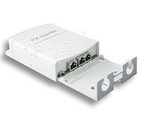 Rallonge Poe 1 entrée 2 sorties étanche 10/100 Mbps, s'étend de 250 m pour une distance totale jusqu'à 350 m, IEEE802.3af/at pour commutateur/injecteur PoE et caméra de sécurité PoE sur câble Cat5/6