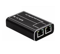 Rallonge PoE 1 entrée 2 sorties, répéteur Ethernet 1 port 1000 Mbps pour commutateur/injecteur PoE pour caméra PoE/appareil PoE