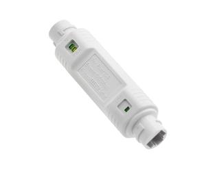 Rallonge PoE étanche - ABS 10 x 2,2 x 2,5 cm | Amplificateur de signal PoE avec résistance à l'eau IP66, norme 48 V, puissance de 30 W, données 100 Mbps, extension automatique, accès sans fil