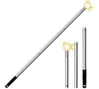 Rallonge poignée fenêtre de toit - Acier inoxydable Extension télescopique - Ouverture fenêtre haute Velux - Jaune 92cm