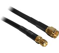 Rallonge pour antenne WiFi Delock 88445 [1x SMA mâle - 1x SMA femelle] 10.00 m noir contacts dorés
