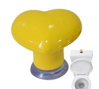 Rallonge pour bouton de vidange WC | Poussoir en forme de cœur à fil du réservoir sans perçage | Améliorez votre salle de bain, remplacement de la chasse d'eau pour poignées de porte, tiroirs, ser