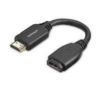 Rallonge pour câble HDMI de 15 cm - Cordon d'extension HDMI Haute Vitesse Compatible 4K 60 Hz - Mâle vers Femelle (HD2MF6INL)