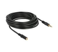 Delock - Rallonge pour casque micro - mini jack 4 pôles mâle pour mini jack 4 pôles femelle - 5 m - noir G