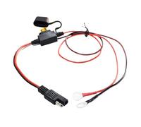 Rallonge pour chargeur de batterie de voiture, faisceau de câbles de bornes de batterie, câble d'extension de batterie de moto avec fusible - Câble d'extension de connexion de batterie de moto pour