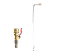 Rallonge pour lance de lavage Rallonge de lance for nettoyeur haute pression, raccord rapide 6,35 mm, avec interrupteur marche/arrêt(Long 90 degree)