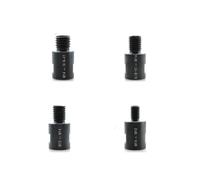Rallonge pour meuleuse d'angle, Adaptateur de filetage de meuleuse d'angle for forets à noyau de diamant, scie cloche M10 M14 5/8 - 11 noir(4Pcs)