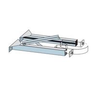 Rallonge pour montage mural L5/W2 - double paroi - Raab Systèmes DW 150mm