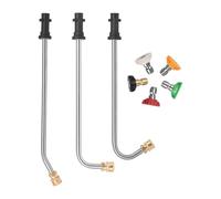 Rallonge pour Nettoyeur Haute Pression,Lance pour Gouttières - Prolongateur Laveuse Haute Pression avec 5 Buses Pulvérisation,Balcon, Allée, Jardin et Extérieur