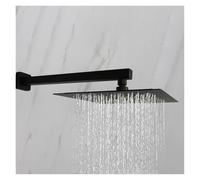 Rallonge pour pomme de douche, Bras de douche mural et plafonnier en acier inoxydable doré, chromé noir, accessoires salle bain carrés(Gold Wall Mount)