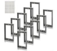 Rallonge pour prise Murale 0.75" pour Interrupteurs Rallonge(black10) | ABS pour robuste, résistant chaleur, ne se déforme pas, pour prises standards, sécurité accrue