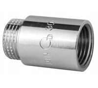 Rallonge pour robinet chromé 1/2 X 25 mm laiton AG/IG