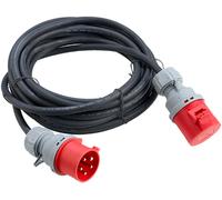 Rallonge professionnelle robuste longueur 10m - Section Ø5x2,5 mm² - 400 V - HEATCOM