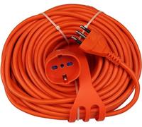 Rallonge Prolongateur 20 mètres - Section de câble 3x1,5 mm² - Prise italienne 16A - Multiprise Schuko 10/16A Max 3500W 250V - Enrouleur de câble inclus (20 mètres)