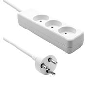 Rallonge ProXtend à 3 prises, 6 m, blanche, K3-K06W