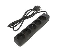 Rallonge PS0-05E-0150-BK 3x1mm² femelles : 5 caoutchouc noir 1,5m 10A LANB