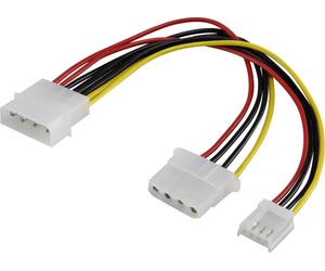 Rallonge Renkforce alimentation [1x Alimentation IDE mâle 4 pôles - 1x Alimentation IDE femelle 4 pôles, Alimentation Floppy