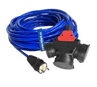 Rallonge de chantier avec répartiteur 3+1 H07BQ-F 3G2,5 1-50m