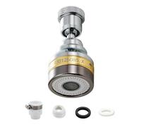 Rallonge Robinet Cuisine Three Levels Adjustable Brass Kitchen Faucet Aerator Extender Water Saving Anti Splash(5.7CM Adapter)