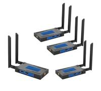 Rallonge Sans Fil 250 M 5,8 GHz, Émetteur Et Récepteur HDMI For Appareil Photo Reflex Numérique, Ordinateur Portable, PC Vers Moniteur TV Couverture plus large(1 TX and 3 RX)