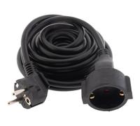 Rallonge Schuko HO5VV-F 3G1,5mm² 5m - Noir - Zenitech