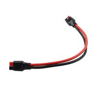 Rallonge solaire 30 A, connecteur d'alimentation 10 AWG style pour panneaux solaires, systèmes de batterie de camping-car, construction en cuivre étamé, PVC, utilisation marine extérieure (30 cm)