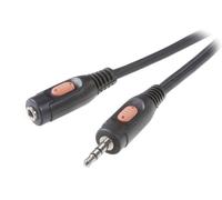 Rallonge Speaka 3,5 mm 10 m SpeaKa Professional SP-7870228 [1x Jack mâle 3.5 mm - 1x Jack femelle 3.5 mm] 10.00 m noir