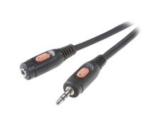 Rallonge Speaka 3,5 mm 5 m SpeaKa Professional SP-7869784 [1x Jack mâle 3.5 mm - 1x Jack femelle 3.5 mm] 5.00 m noir