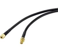 Rallonge SpeaKa Professional antenne [1x SMA mâle inversé - 1x SMA femelle inversé] 2.00 m noir