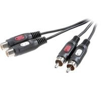 Rallonge SpeaKa Professional SP-7870384 Cinch-RCA audio [2x Cinch-RCA mâle - 2x Cinch-RCA femelle] 2.50 m noir