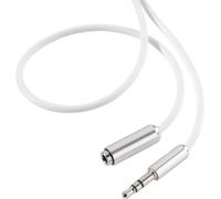 Rallonge SpeaKa Professional SP-7870520 Jack audio [1x Jack mâle 3.5 mm - 1x Jack femelle 3.5 mm] 1.00 m blanc gaine ultra-douce