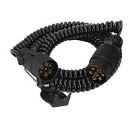 Rallonge Spirale 5m Cable 5 Conducteurs Fiche Male / Femelle 7 Plots