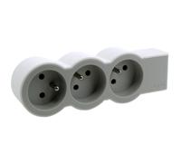 Rallonge standard 3x2P+Z sans câble HELMO 049496