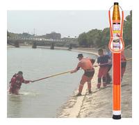 Rallonge Télescopique,4 À 33 Pieds,Perche De Sauvetage De Sécurité En Fibre De Verre Piscines,Équipement Sauvetage D'urgence Portable Adapté Aux Plages Et Aux Yachts(L1.2~5.5m/3.9~18ft)