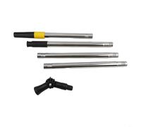 Rallonge télescopique pour rouleau de peinture 1,2 m avec joint articulé pivotant à 180° pour plafonds hauts murs Compatible avec rouleaux standards Extension de nettoyage en plastique