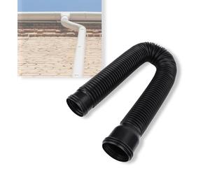 Rallonge télescopique ronde de 50 à 59 pouces pour gouttières de maison, tuyau de descente flexible, bloc de pulvérisation, convient pour les tuyaux de descente de 80 à 100 mm