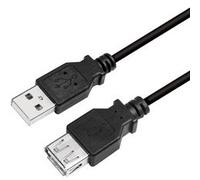 Rallonge USB 2.0, 5,0 m, noir