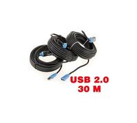 Rallonge USB 2.0 Active avec amplification HAUTE QUALITE, longueur 30M. USB 2.0 extension câble avec module répéteur