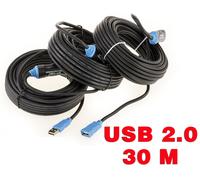 Rallonge USB 2.0 AMPLIFIEE - 30 M (USB EXTENSION CABLE) - HAUTE QUALITE