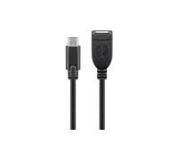 Rallonge USB 2.0 haute vitesse USB-A-USB-C 0,2m 55470