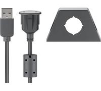 Rallonge USB 2.0 Hi-Speed avec Support de Montage, Noir 95445