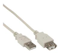 Rallonge USB 2.0 - INLINE - 5m - Beige - Extension de port USB