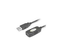 Techly Câble USB IUSB-REP10TY 10 m USB 2.0 Type A Noir