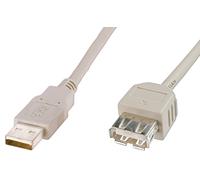 Rallonge USB 2.0 noire DIGITUS 3,0 m