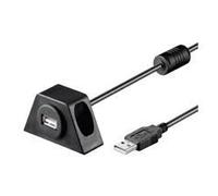Rallonge USB 2.0 - Wentronic - 2m - Male/Female - Noir - Connecteurs USB A